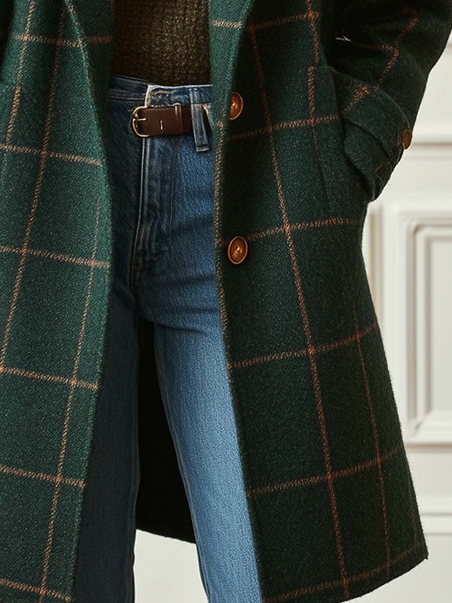 FIONA | PRINTED BELTED COAT