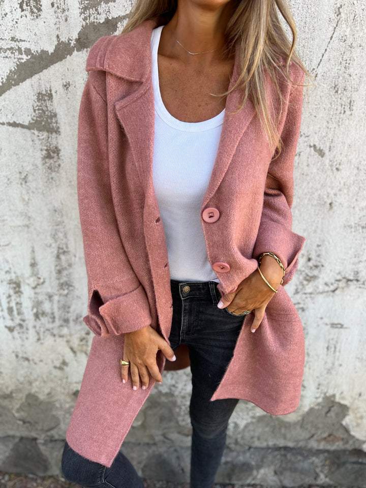 Odette | Textured Notch-Lapel Blazer