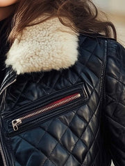 Annamae | Quilted Biker Jacket