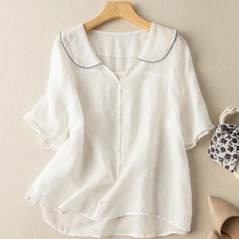 Maricarmen | Rounded-Collar Blouse
