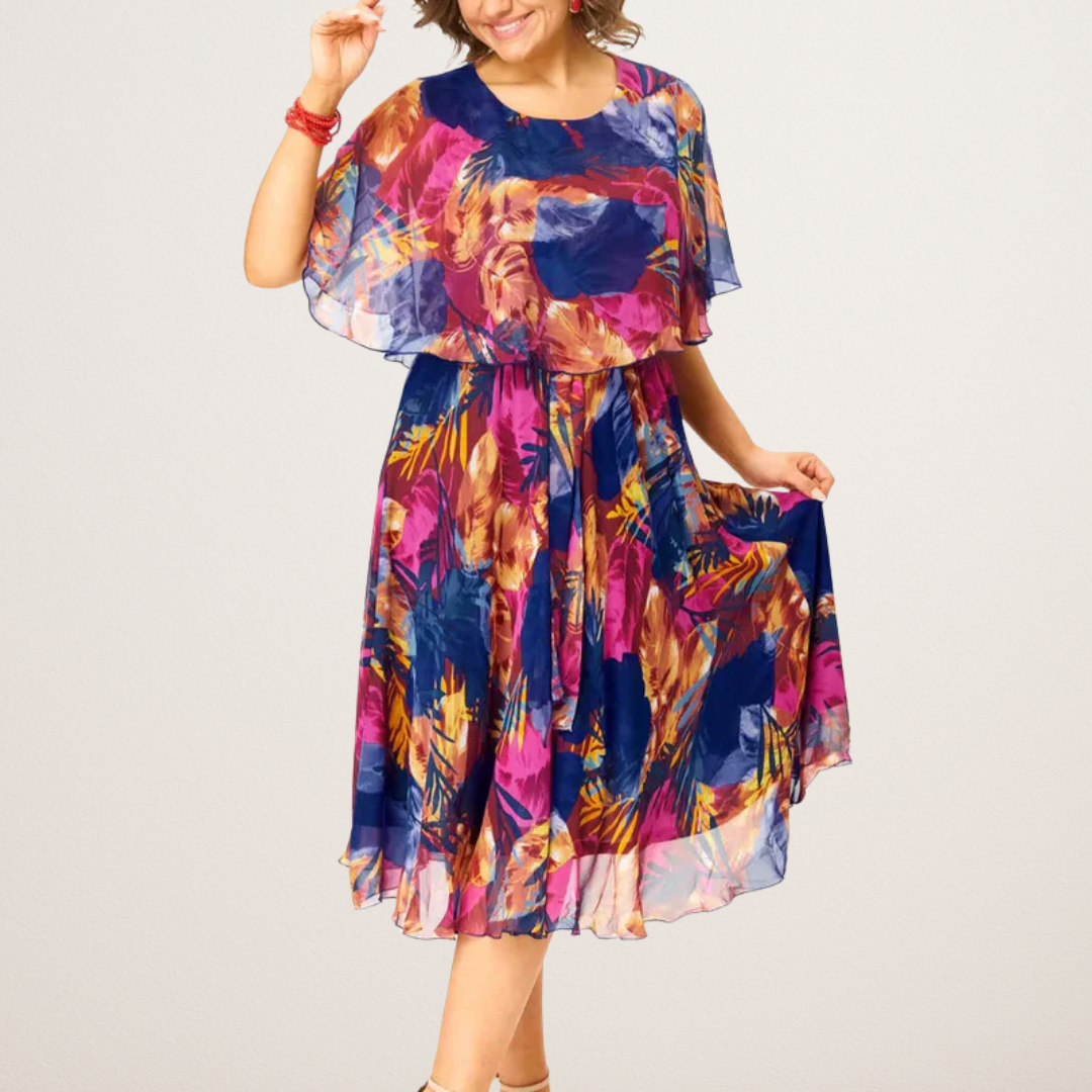 BARBARA | FLOWING PRINTED DRESS