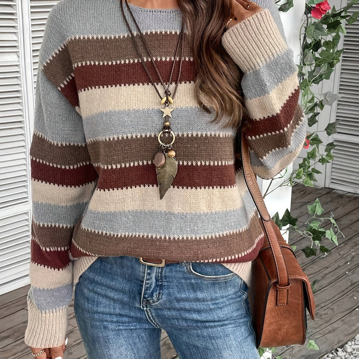 Thora | Striped Crew-Neck Jumper