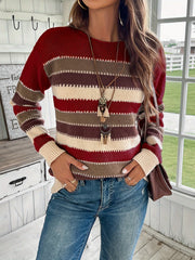 Thora | Striped Crew-Neck Jumper