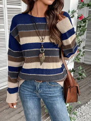 Thora | Striped Crew-Neck Jumper