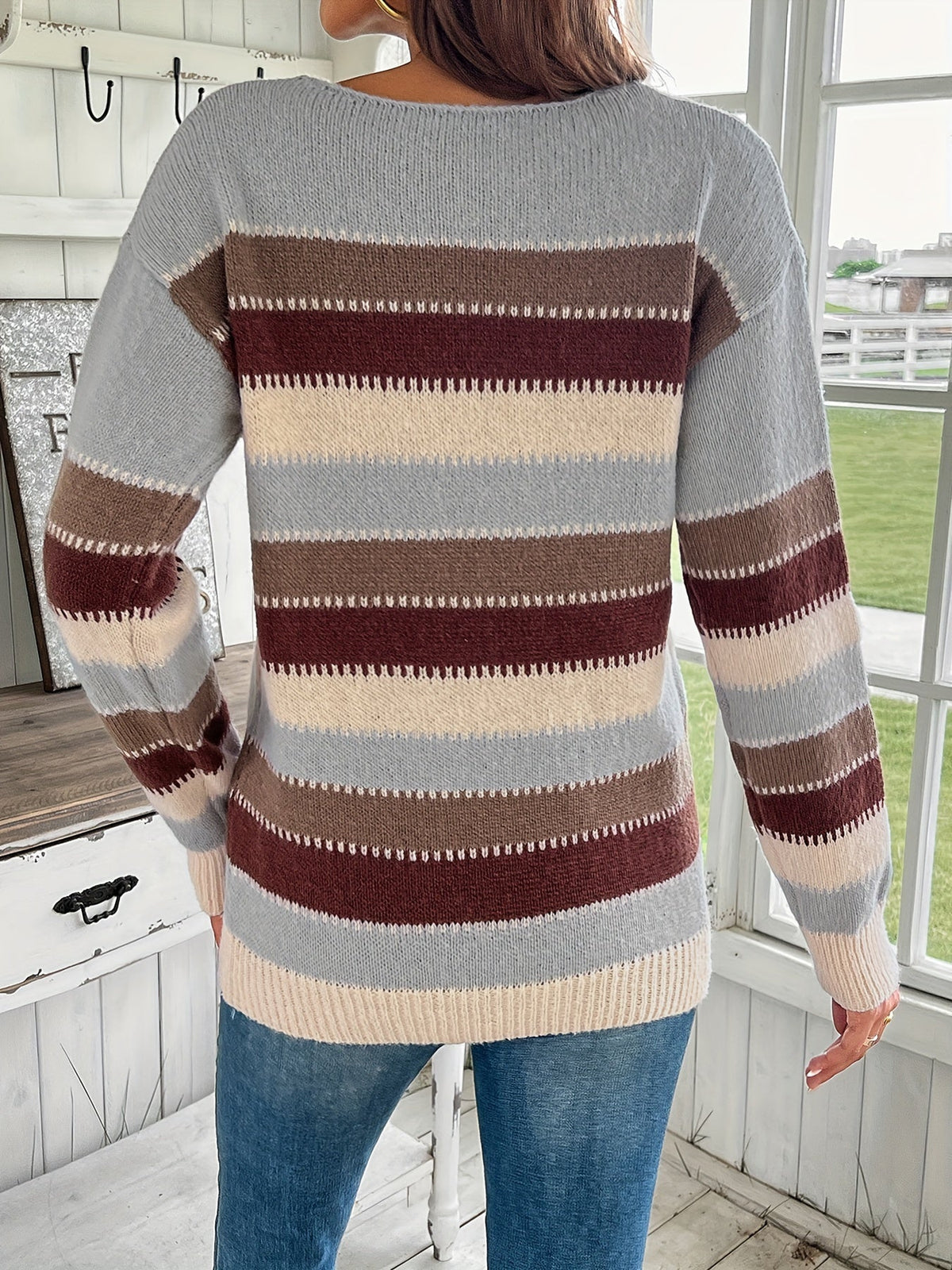 Thora | Striped Crew-Neck Jumper