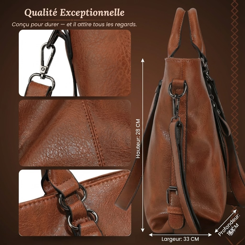 JENNIFER | BROWN LEATHER SHOULDER BAG
