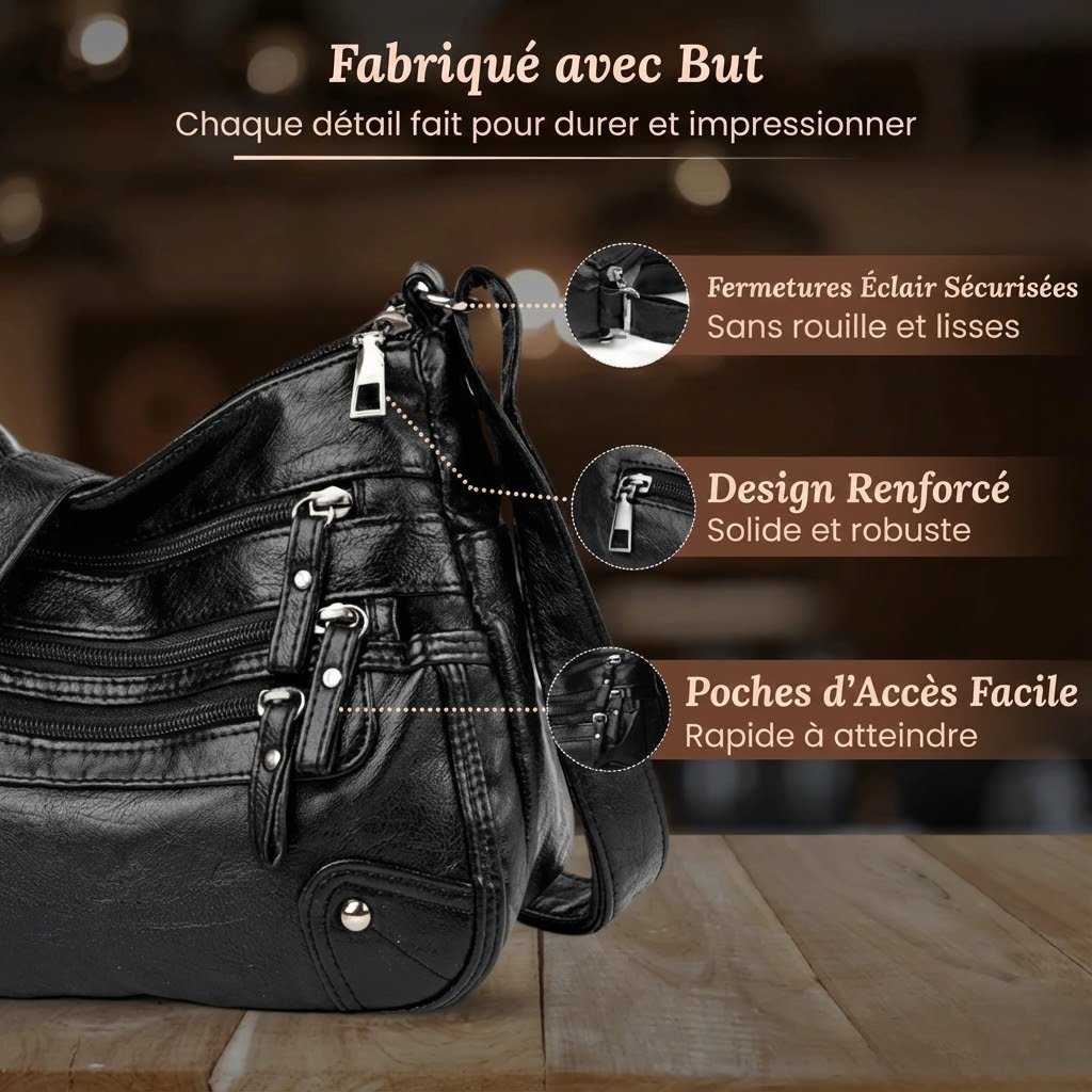 EVELYN | LEATHER SHOULDER BAG