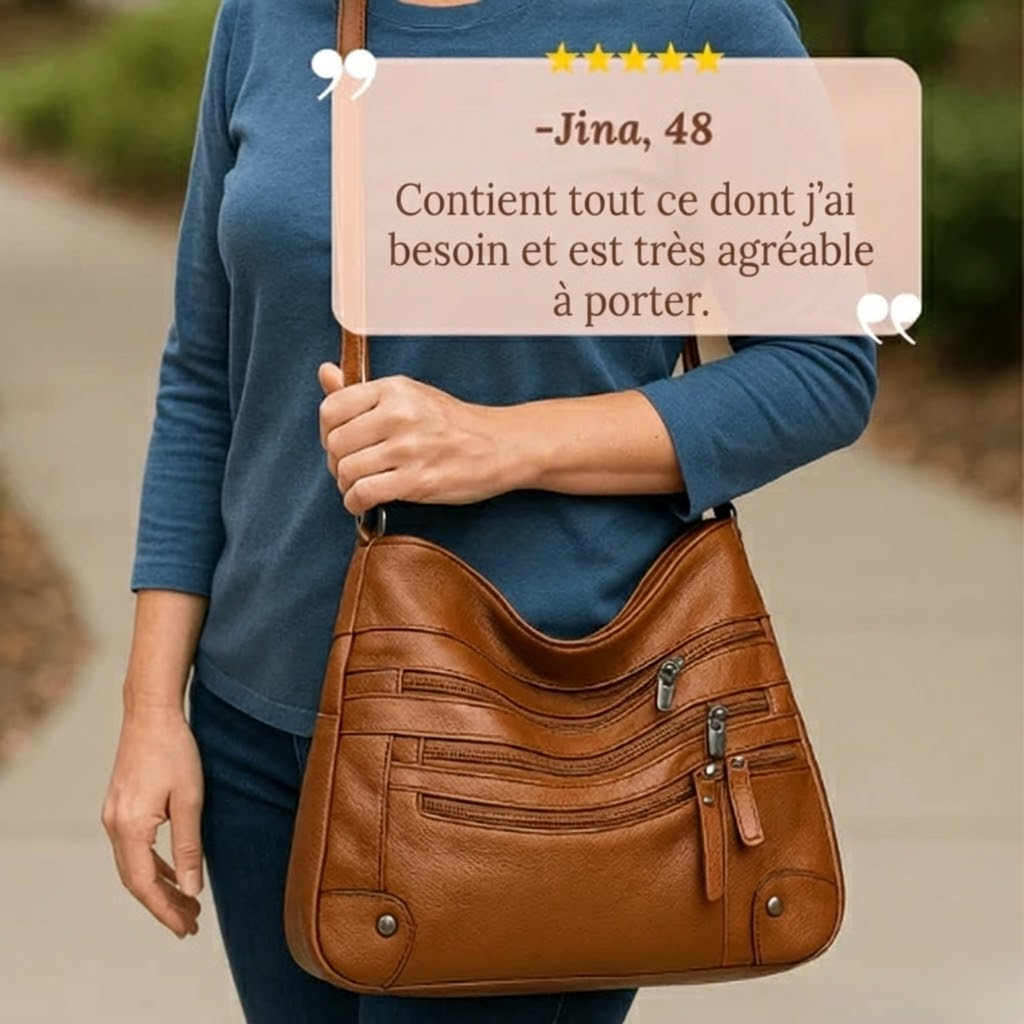 EVELYN | LEATHER SHOULDER BAG