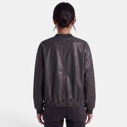 Latrice | Round-Neck Zip Bomber Jacket