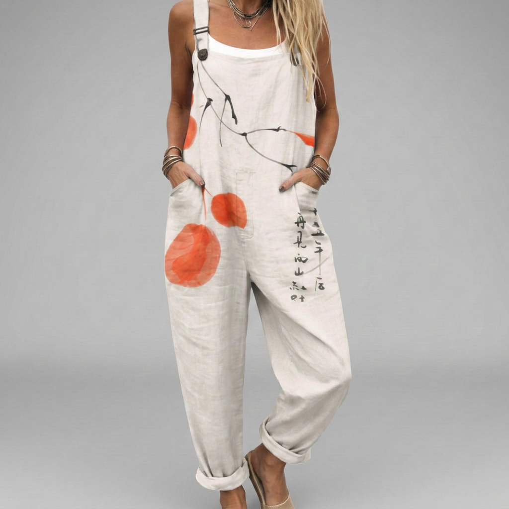 Tyann | Printed Dungarees