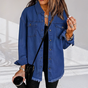 Uxue | Vintage Oversized Denim Jacket in Light Blue