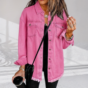Uxue | Vintage Oversized Denim Jacket in Black