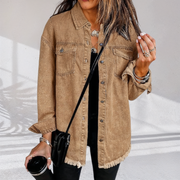 Uxue | Vintage Oversized Denim Jacket in Black