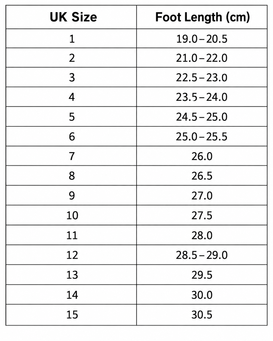 Size guide