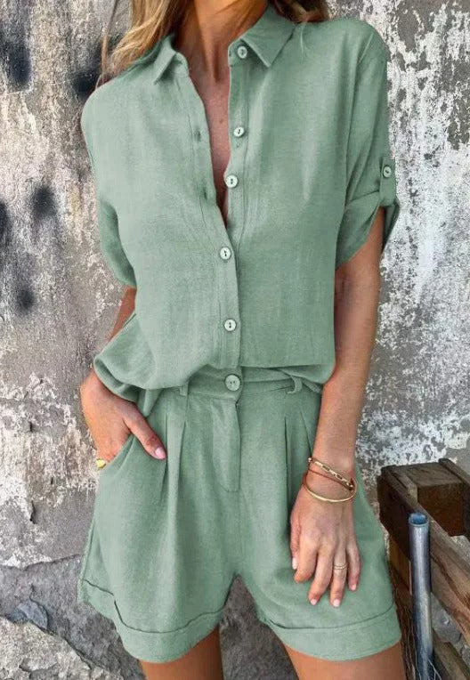 Aarini | Lightweight Button-Front Set
