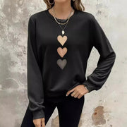 Flo | Heart-Print Sweatshirt