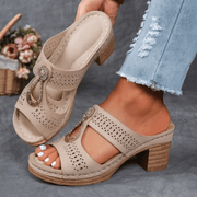 Lakeitha | Cut-Out Block-Heel Sandals