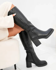 Rhosyn high heeled boots in black