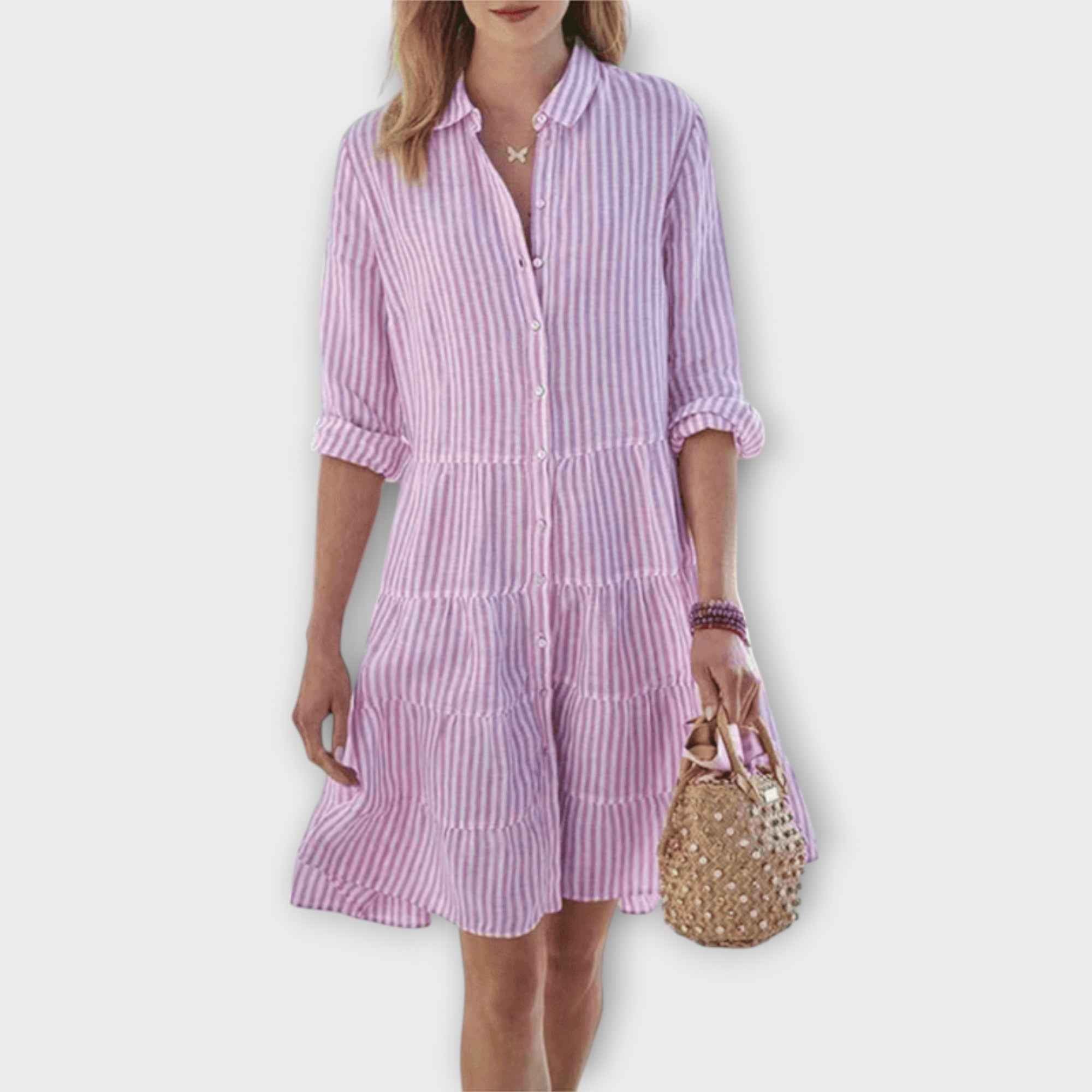 NADIE | STRIPED FLOWING DRESS