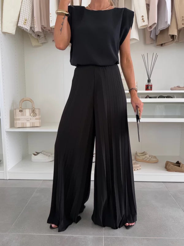 MARIAN | PLEATED SLEEVELESS CO-ORD SET