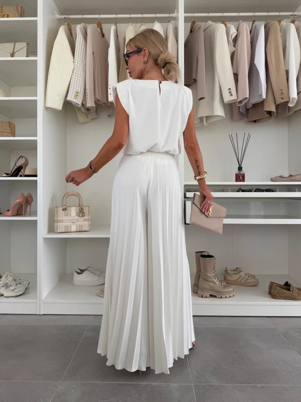 MARIAN | PLEATED SLEEVELESS CO-ORD SET