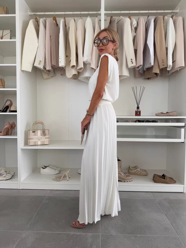 MARIAN | PLEATED SLEEVELESS CO-ORD SET
