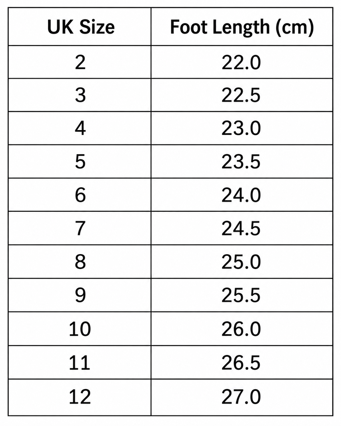 Size guide