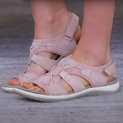 Women's sandals with cut-out detailing, multiple straps and a slingback strap