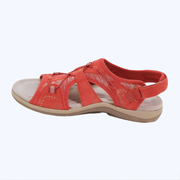 Women's sandals with cut-out detailing, multiple straps and a slingback strap