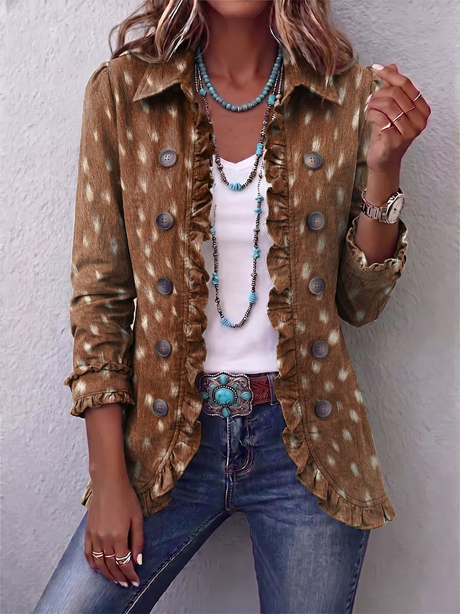 AMELIE | ANIMAL-PRINT LONG-SLEEVE JACKET