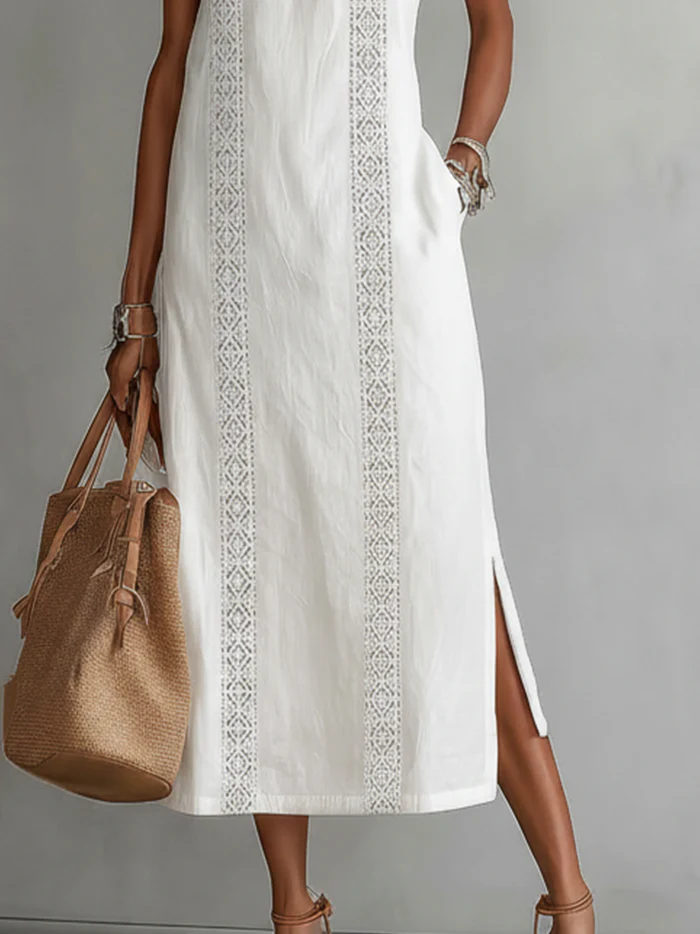 CHLOE | SLEEVELESS MIDI SUMMER DRESS