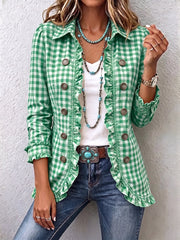 Johanna | Crinkle Jacket With Button Front