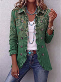 HANNAH | RUFFLED LONG-SLEEVE JACKET