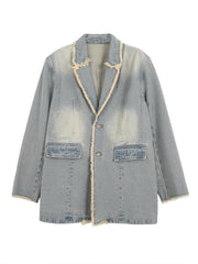 Wilma | Oversized Vintage Blazer With Raw Edges