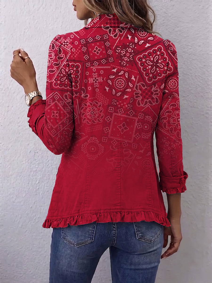 LEONIE | PAISLEY OMBRÉ JACKET