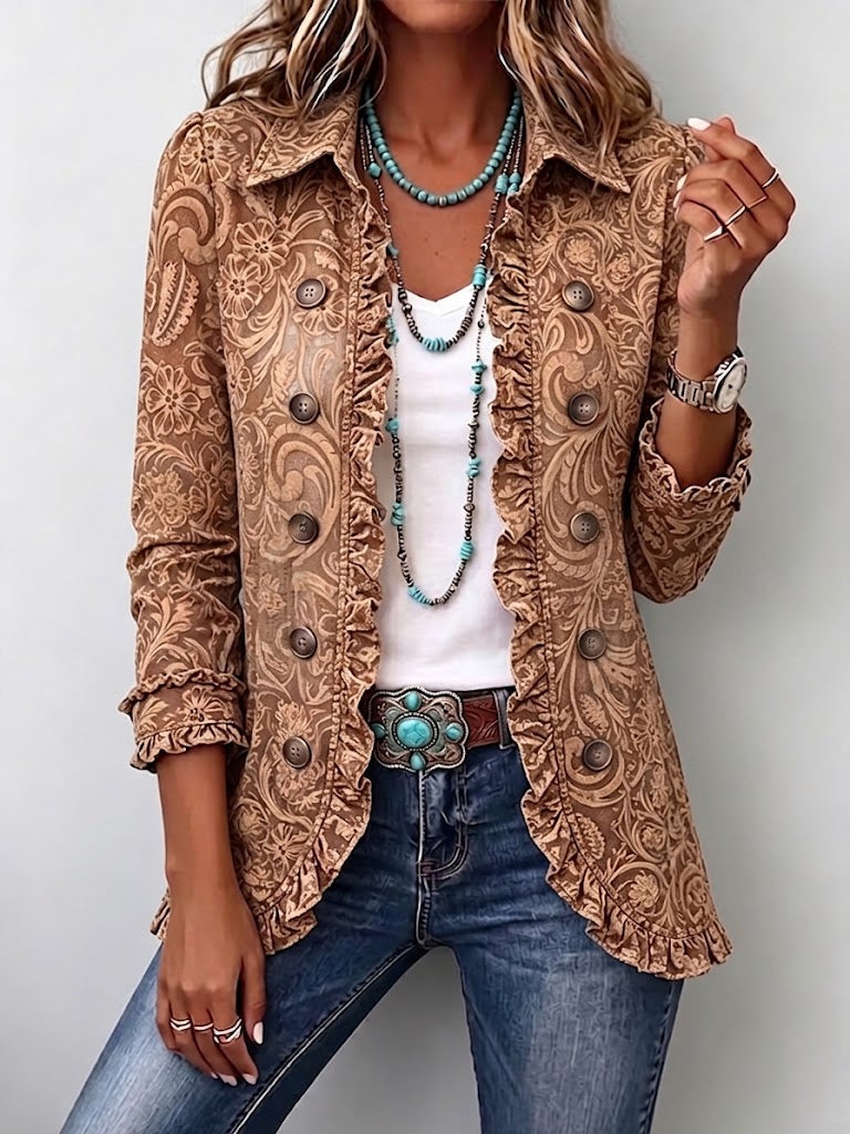 THERESA | FLORAL LONG-SLEEVE JACKET