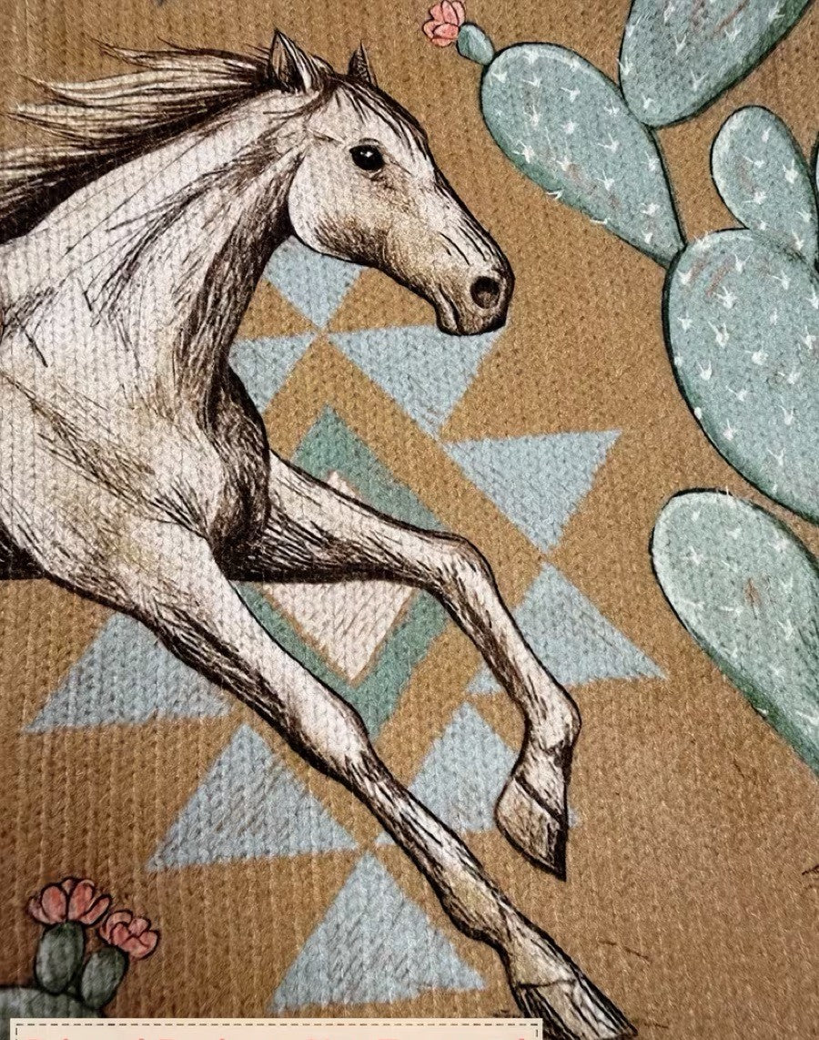 GIOVANNA | HORSE & CACTUS ZIP CARDIGAN