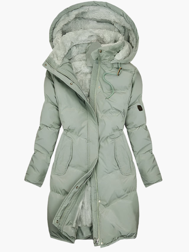 Taliah | Hooded Drawstring Puffer Coat