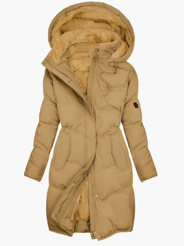 Taliah | Hooded Drawstring Puffer Coat