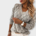 NOEMIER | PRINTED V-NECK JUMPER