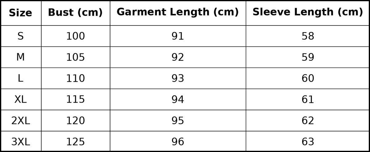 Size guide