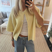 Rosalba | Short-Sleeve Button Cardigan