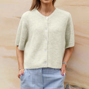 Rosalba | Short-Sleeve Button Cardigan