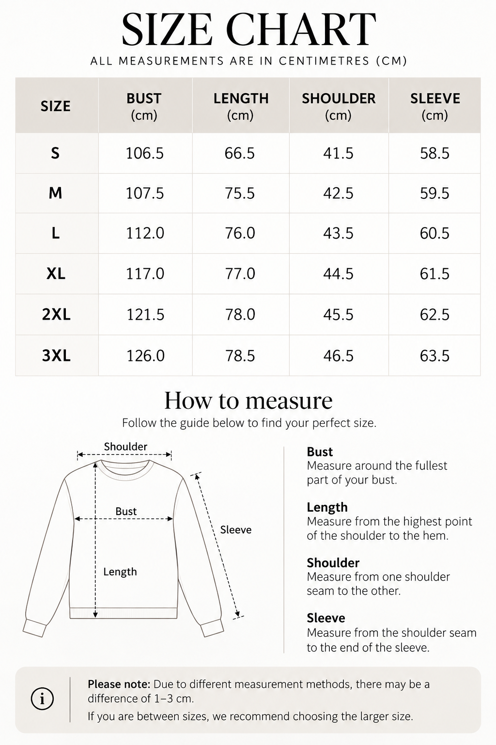 Size guide