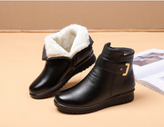 Women's boots in Black + black cotton