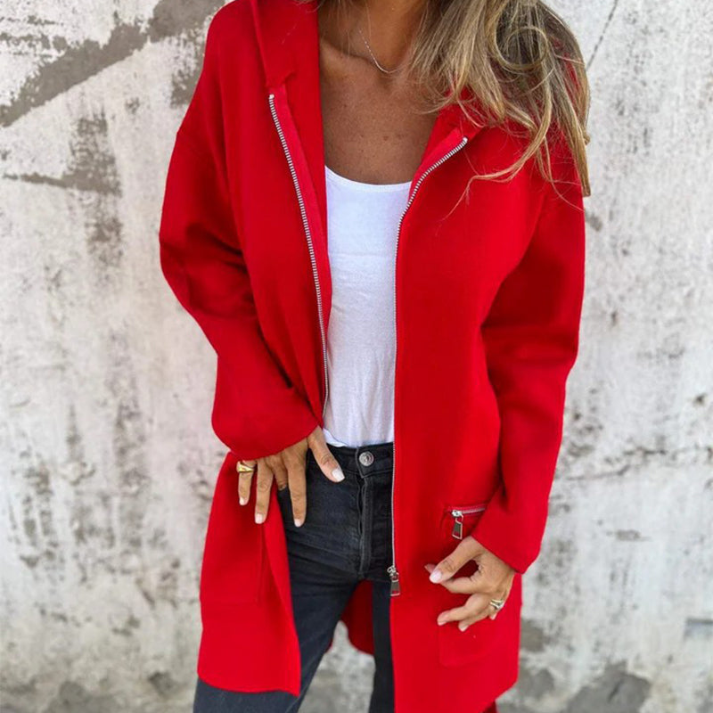 Johnetta | Shawl-Collar Open-Front Coat