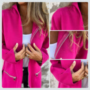 Johnetta | Shawl-Collar Open-Front Coat