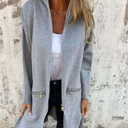 Johnetta | Shawl-Collar Open-Front Coat