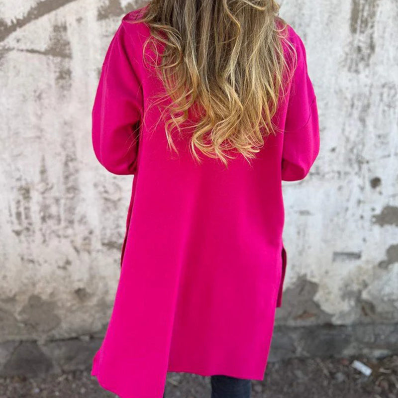 Johnetta | Shawl-Collar Open-Front Coat