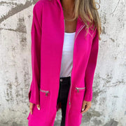 Johnetta | Shawl-Collar Open-Front Coat